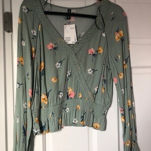 Floral long sleeve shirt